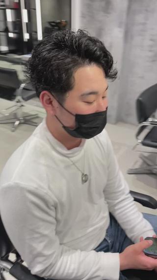 ショート パーマ メンズ vifkrone所属・JOHO 【マンツーマン施術】のヘアスタイル