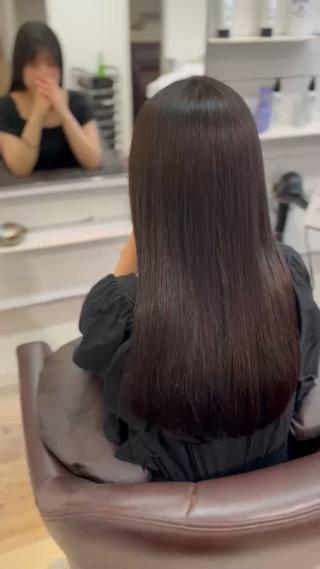 ロング 松島 綾子のヘアスタイル