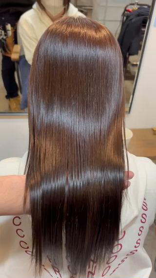 ここまで綺麗にできます！艶髪カラーおすすめです 