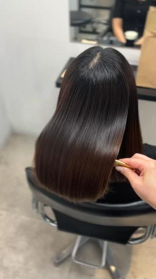 ミディアム 髪質改善♡ 保坂汐音のヘアスタイル