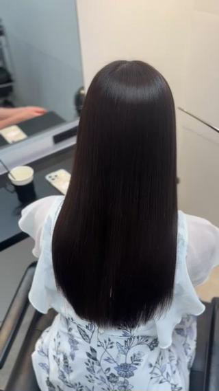 ロング 髪質改善♡ 保坂汐音のヘアスタイル