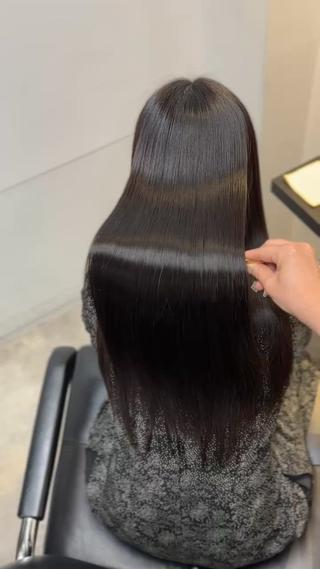 ロング 髪質改善♡ 保坂汐音のヘアスタイル