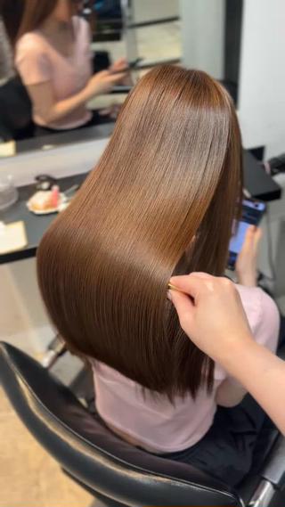 ロング 髪質改善♡ 保坂汐音のヘアスタイル