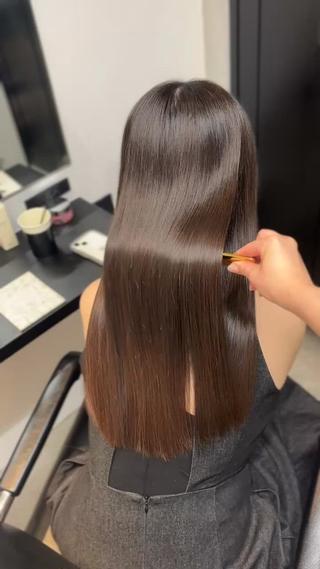 ロング 髪質改善♡ 保坂汐音のヘアスタイル