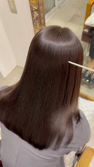 セミロング カラー 遠藤 日和のヘアスタイル