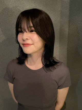 ミディアム カラー 透明カラー/レイヤー misaki °*のヘアスタイル