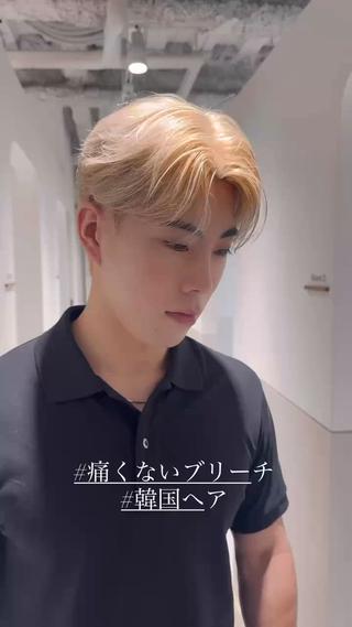 ショート カラー ヘアアレンジ メンズ SALOWIN吉祥寺所属・クボリョウ 吉祥寺/韓国ヘアのヘアスタイル
