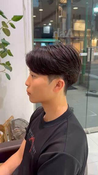 パーマ メンズ 坂口 叶汰のヘアスタイル