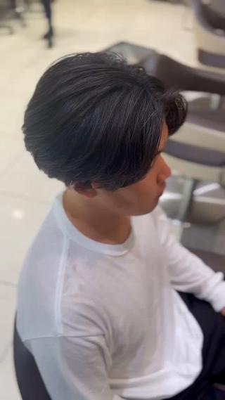 パーマ メンズ 坂口 叶汰のヘアスタイル