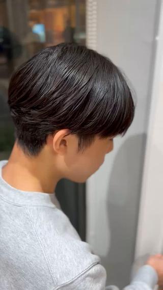 パーマ メンズ 坂口 叶汰のヘアスタイル