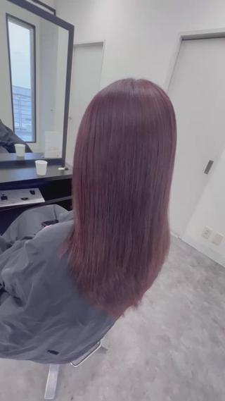 セミロング カラー LOBY所属・LOBY トモヤのヘアスタイル