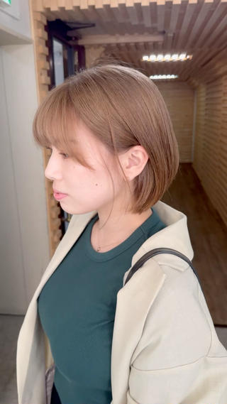 ショート SOAR所属・【髪質改善・コテ巻き パーマ】　長浜千紘のヘアスタイル