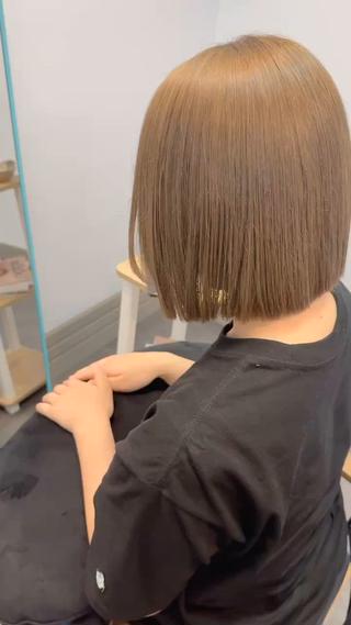 ショート カラー SOAR所属・【髪質改善・コテ巻き パーマ】　長浜千紘のヘアスタイル