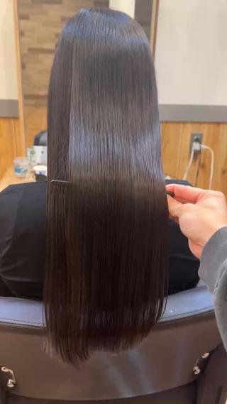 ロング カラー CALAMARI所属・【渋谷で人気】艶髪× 髪質改善/ツヤカラーのヘアスタイル