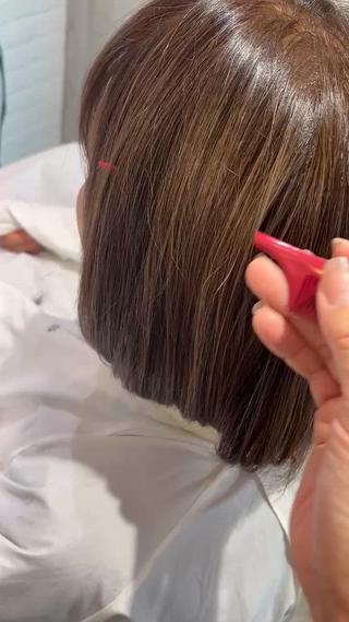 ミディアム カラー Renatus店長 金子裕美のヘアスタイル