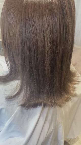 セミロング カラー Renatus店長 金子裕美のヘアスタイル