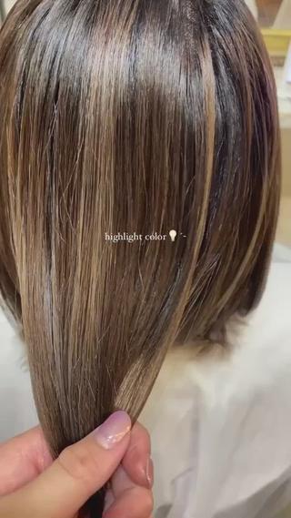 カラー 中村 帆花のヘアスタイル