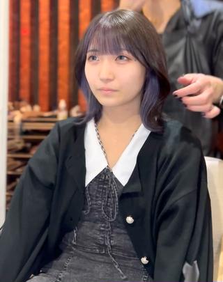 ミディアム カラー ヘアアレンジ MiU所属・韓国×髪質改善×美髪 縮毛矯正×レイヤーのヘアスタイル