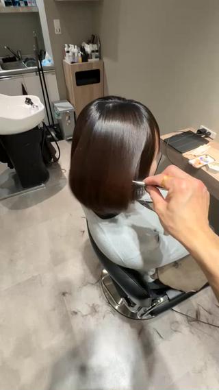 ショート カラー ヘアアレンジ MiU所属・韓国×髪質改善×美髪 縮毛矯正×レイヤーのヘアスタイル