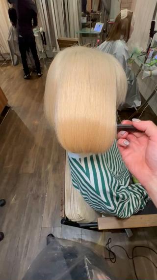 ショート カラー MiU所属・韓国×髪質改善×美髪 縮毛矯正×レイヤーのヘアスタイル