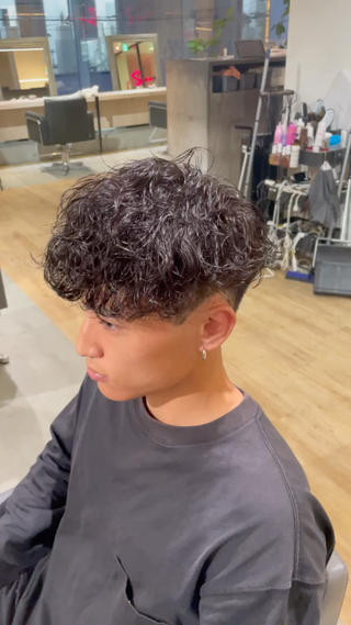 波巻きスパイラルパーマ 