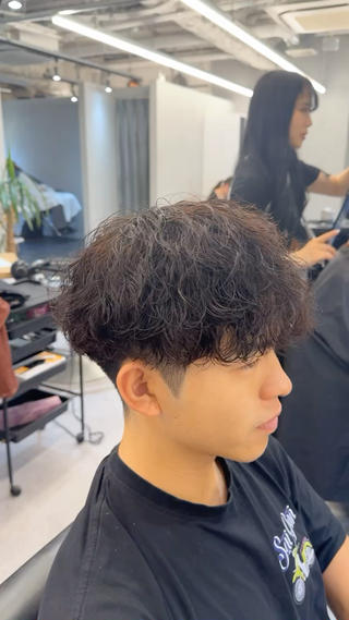 パーマ メンズ 安藤 晴大のヘアスタイル