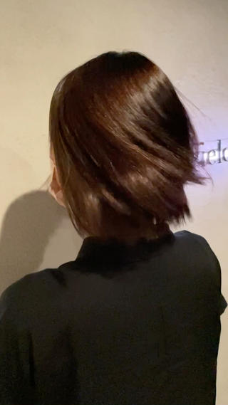 ショート カラー 髪質改善　field チカモリ　ヒカルのヘアスタイル