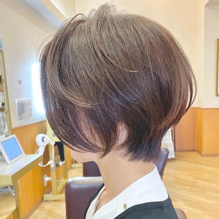 ミディアム カラー ヘアアレンジ キッズ さわ きょうすけ/ ボブ髪質改善ショートのヘアスタイル