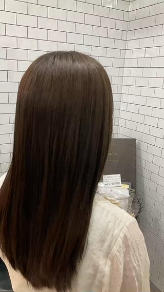 髪質改善カラートリートメントで艶々 