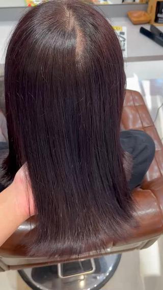 ミディアム 徳田 真緒のヘアスタイル