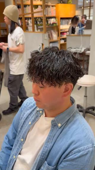 ショート パーマ メンズ 春日井メンズパーマ 🔥KOSEI🔥のヘアスタイル