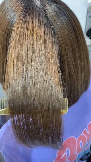 短くて硬くて癖っ毛でもサラサラにまとまる髪質にできます!