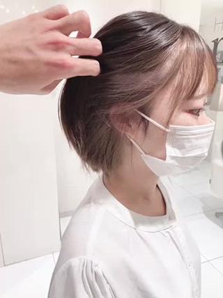 ミディアム 絹髪に小顔レイヤー KASHIのヘアスタイル