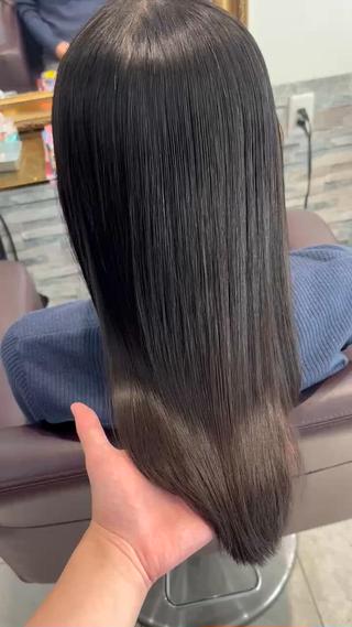 ロング 梅田髪質改善 韓国カット/星野綾哉のヘアスタイル