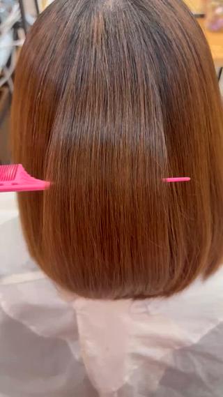 セミロング 垣副 温飛のヘアスタイル