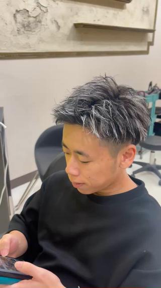 ショート カラー パーマ ✂️メンズ特化✂️ 神田のヘアスタイル