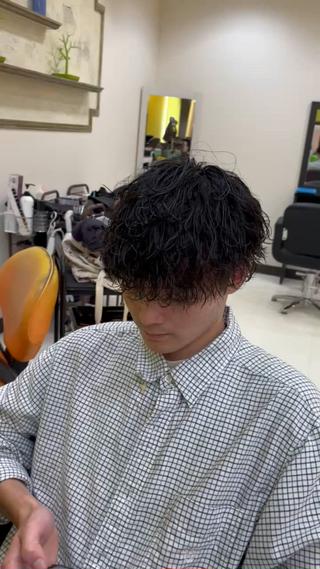 ショート カラー パーマ ✂️メンズ特化✂️ 神田のヘアスタイル