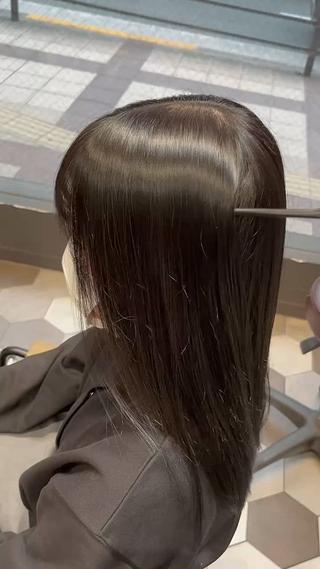 ロング 髪質改善縮毛矯正🫧 村上蒼生のヘアスタイル
