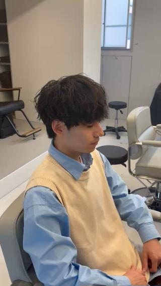 お洒落度高めのシャドウパーマ
セットはめちゃくちゃ簡単です！ 