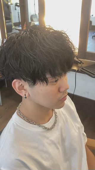 パーマ メンズ メンズサロン アソビ元町のヘアスタイル