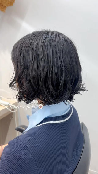 ショート パーマ SALONDEJOE所属・かどた はるなのヘアスタイル