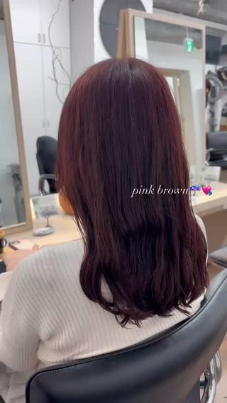 ピンクにラベンダーを少し混ぜて艶感を 