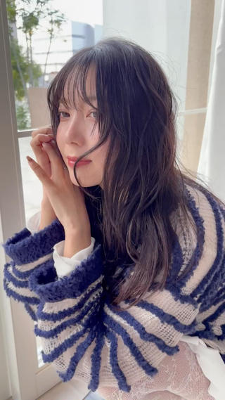 ロング かどたはるな レイヤー/パーマのヘアスタイル