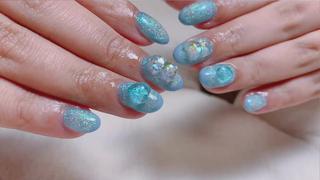 ネイル うる艶♡透明感ネイル Rirashiaのネイルデザイン