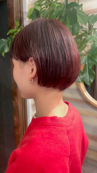 ショート カラー Then所属・ハイトーン/艶カラー /アレンジ/manaのヘアスタイル