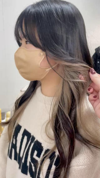 ロング カラー Then所属・mana/ハイトーン /ヘアアレンジ🎀のヘアスタイル