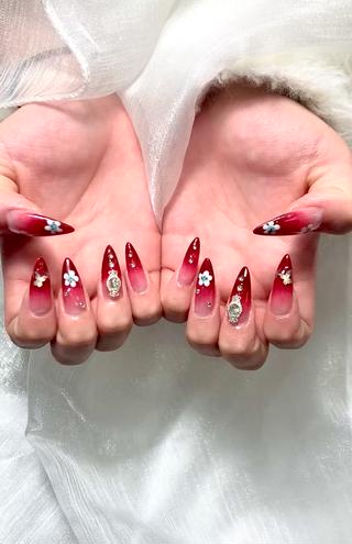 #夏ネイル#フレンチネイル #グラデーションネイル#ジェルネイル #チップ長さ出し#スカルプネイル#付け放題#ネイルデザイン #キラキラネイル #フットネイル#ワンホンネイル #大阪ネイル #貝塚ネイル#nails #nailart#チークベースネイル #大人ネイル #つやつやネイル #パールネイル #リボンネイル #派手ネイル #ネイルアート #春ネイル #ネイル大好き# 