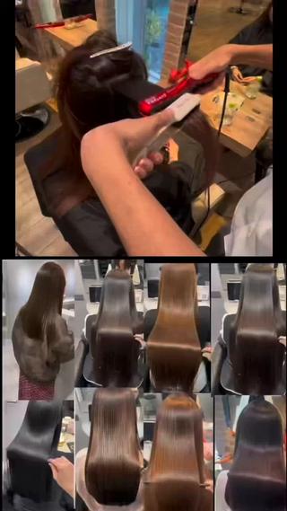 ロング ACRO梅田【アクロ】所属・髪質整形、髪質改善 きれいになるカラーのヘアスタイル