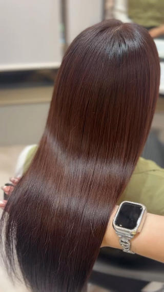 カラー 上品うるツヤ韓国ヘア 🤍Hanaのヘアスタイル