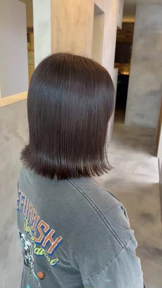 ミディアム カラー Salon de  COCO所属・Yuka /ツヤカラー✨のヘアスタイル